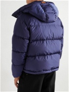 Tod's - Logo-Appliquéd Quilted Shell Hooded Down Jacket - Blue