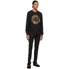 Versace Jeans Couture Black and Gold Logo Sweatshirt
