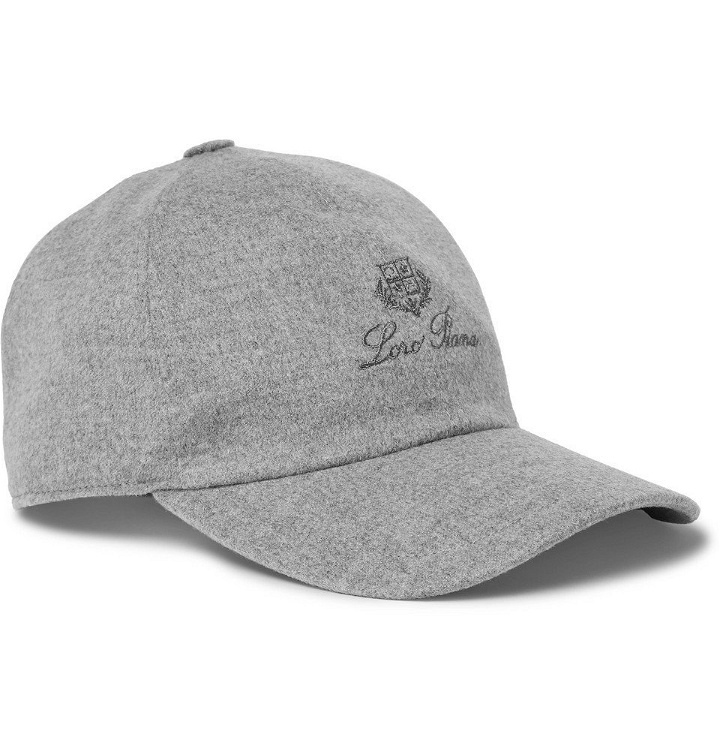 Photo: Loro Piana - Logo-Embroidered Storm System Baby Cashmere Baseball Cap - Gray