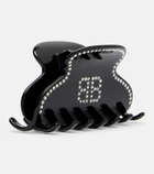 Balenciaga Holli BB embellished hair clip