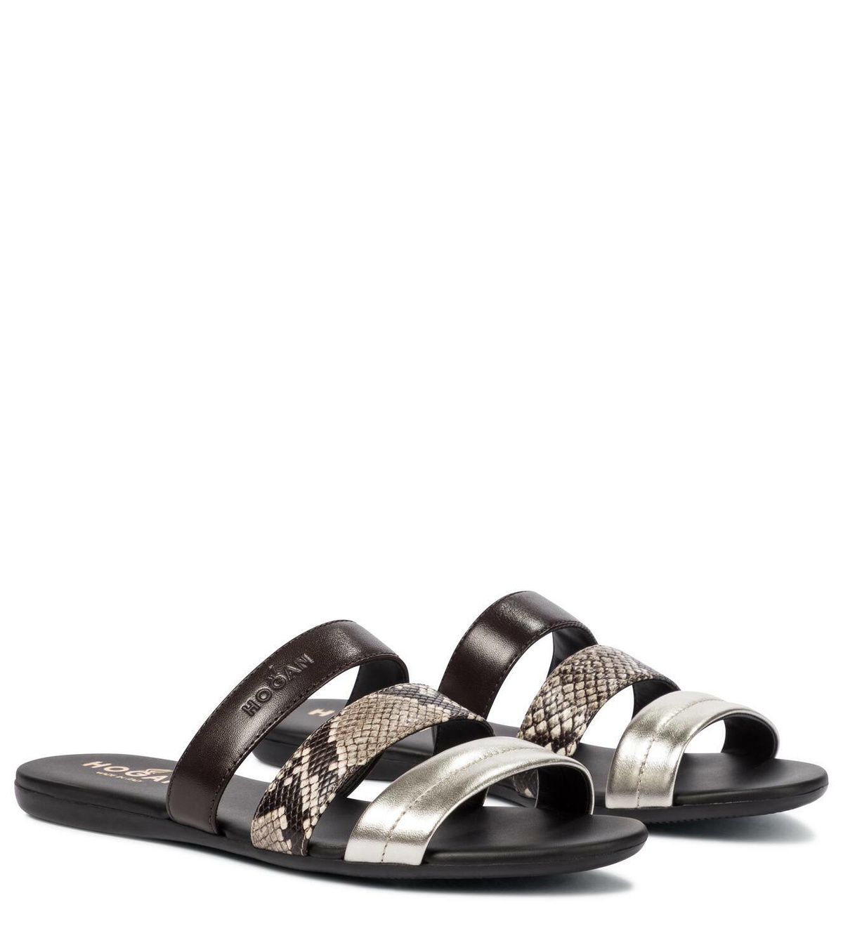 Hogan Valencia leather sandals
