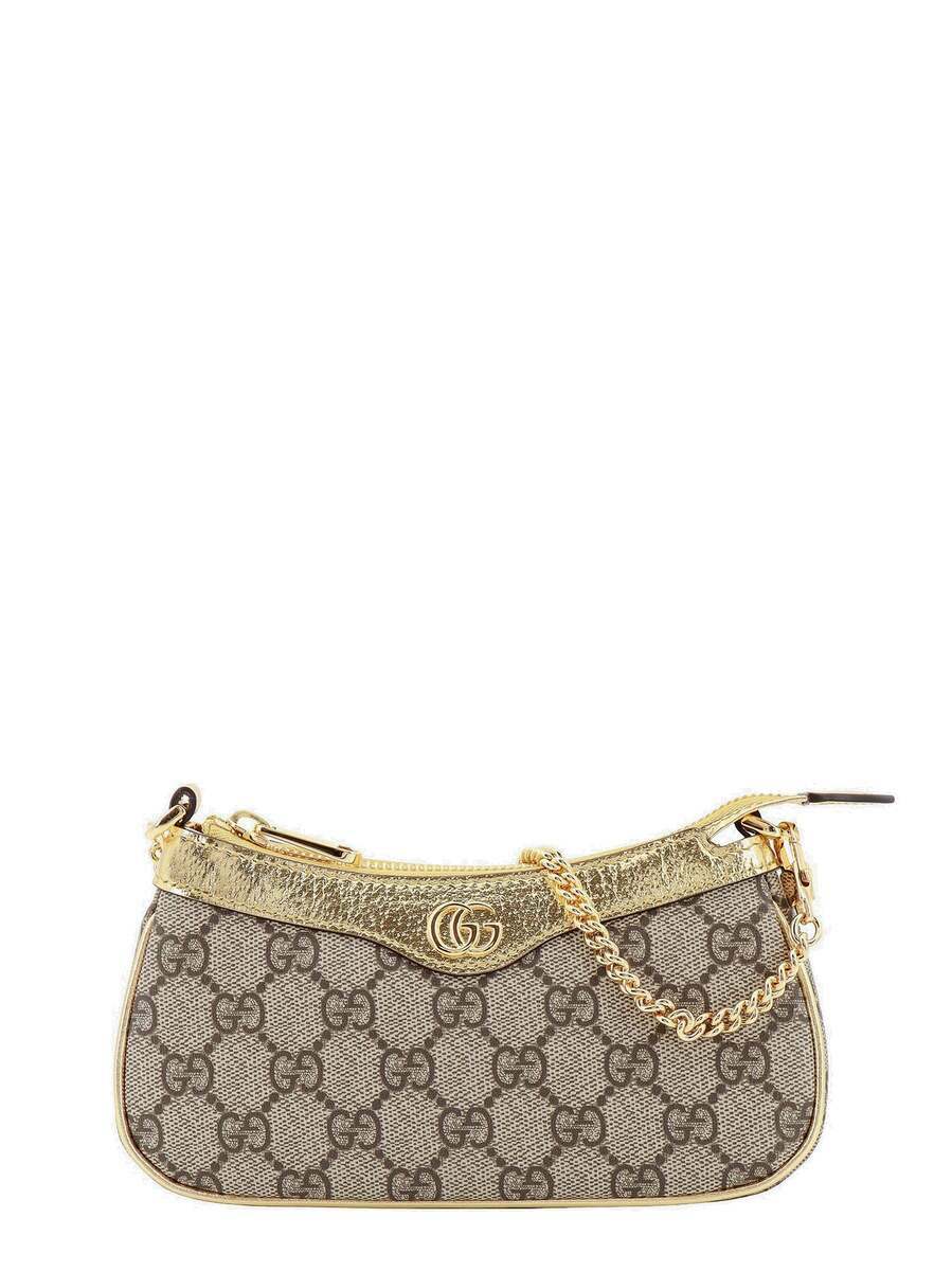 Gucci Ophidia 16.5 Bag Beige Canvas Leather 240093