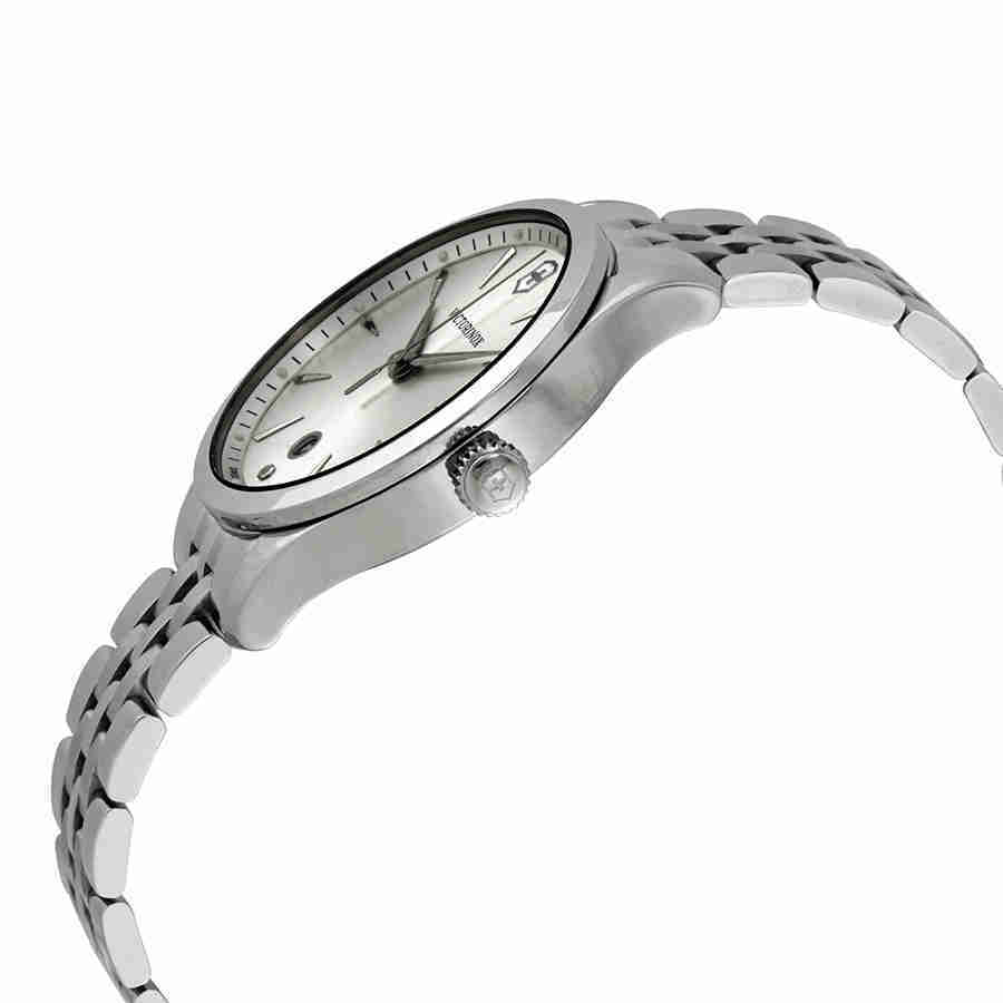 Victorinox Alliance Grey Dial Stainless Steel Ladies Watch 241828