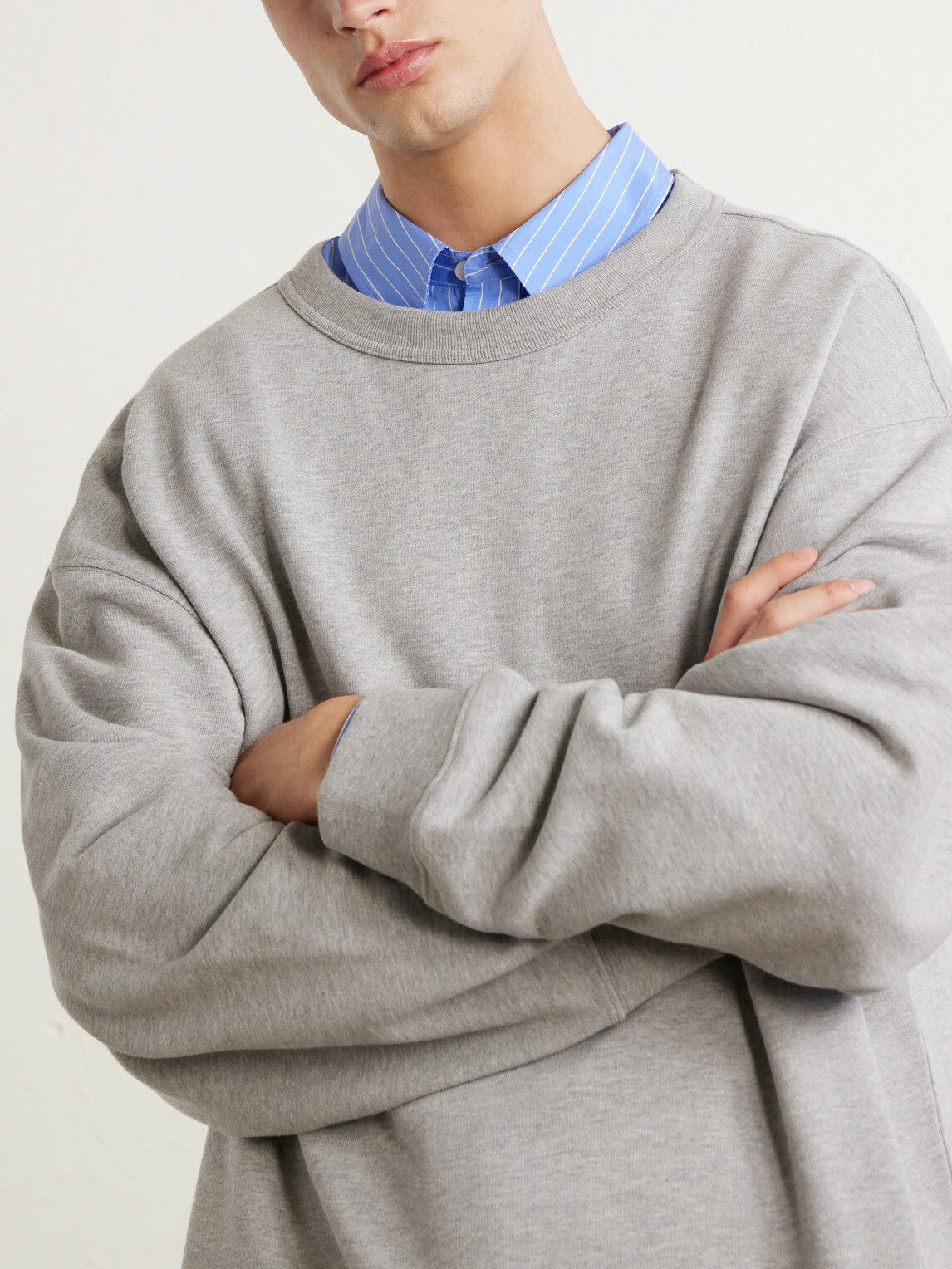 Dries Van Noten - Hax Oversized Cotton-Jersey Sweatshirt - Gray