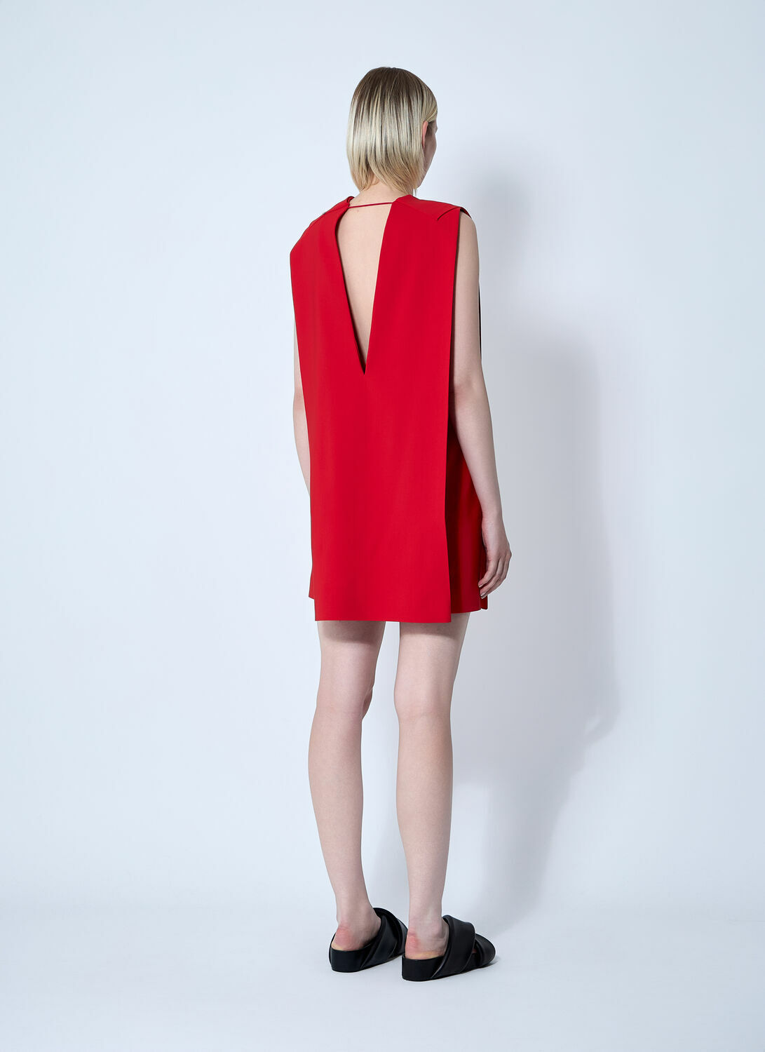 Sportmax Plunge Mini Dress With Belt