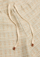 DRÔLE DE Monsieur Pantalon Elastiqué Straight-leg Tweed Trousers Sand