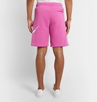 Nike - Sportswear Club Fleece-Back Cotton-Blend Jersey Drawstring Shorts - Pink