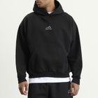Balenciaga Men's Logo Regular Fit Hoodie in Black