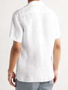 NN07 - Miyagi Camp-Collar Linen Shirt - White