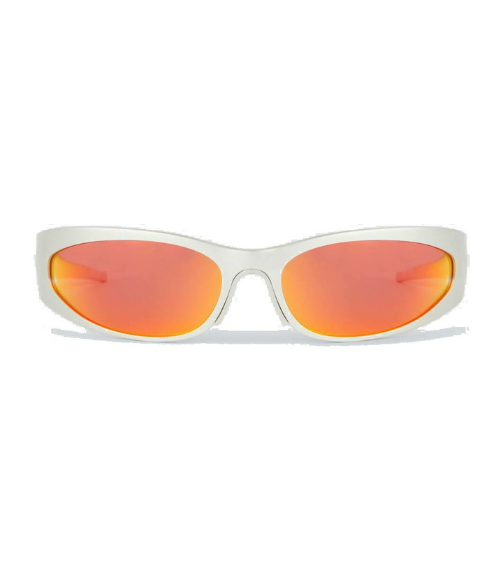 Photo: Balenciaga Reverse Xpander oval sunglasses