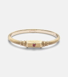 Marie Lichtenberg Baby 18kt gold (750/1000) locket bangle with ruby