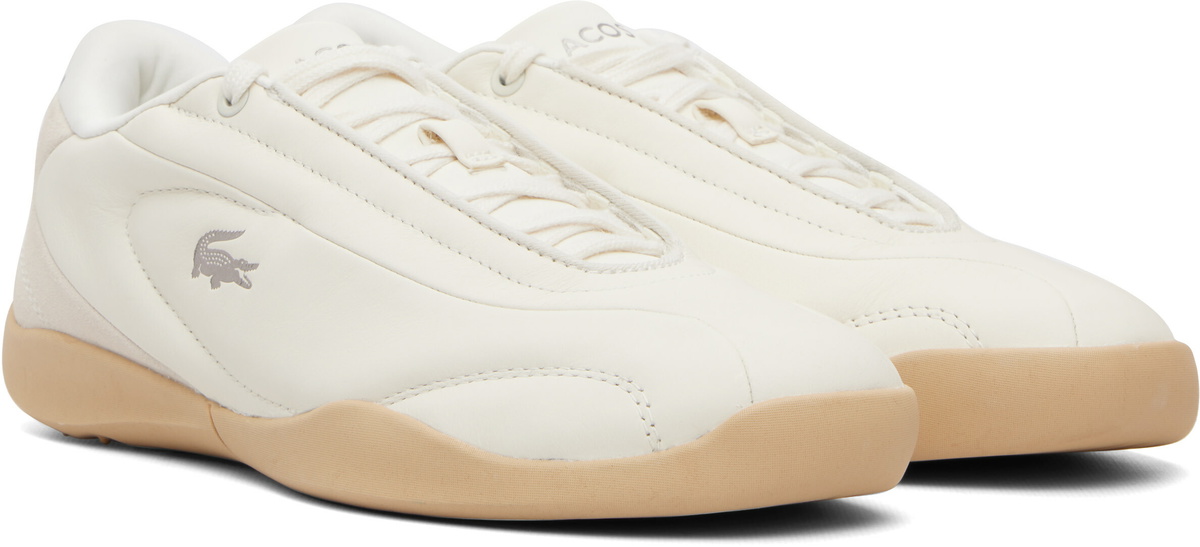 Lacoste Beige Protect Leather Sneakers