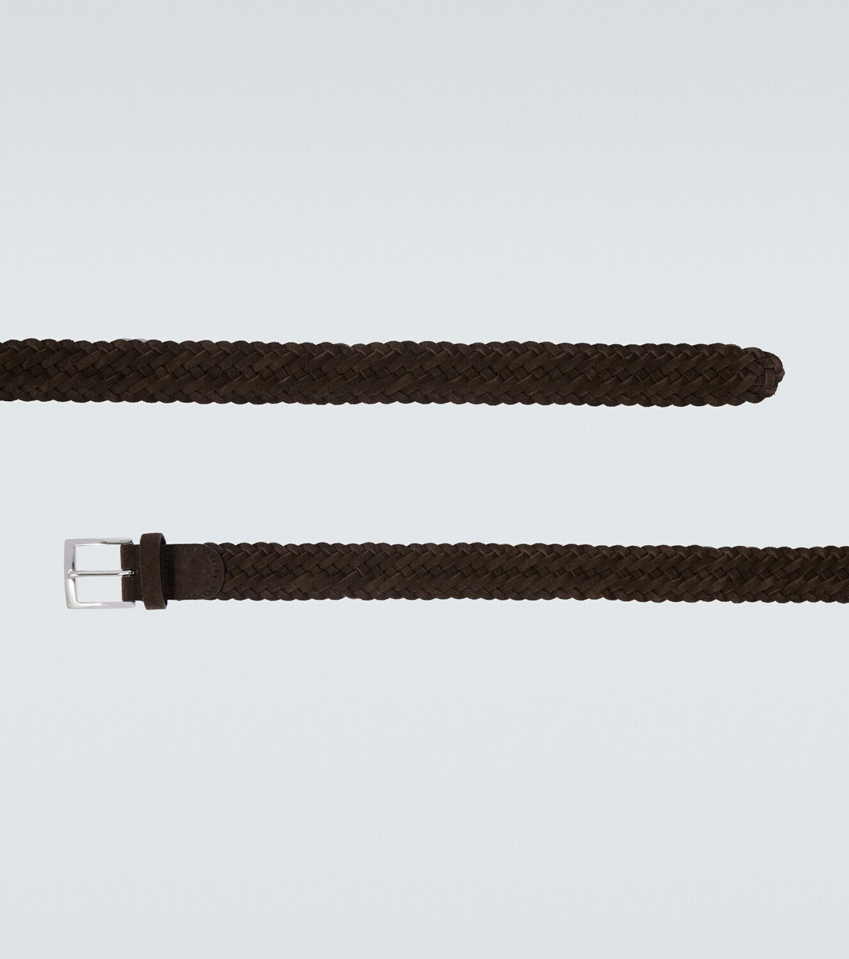 Kiton Woven suede belt