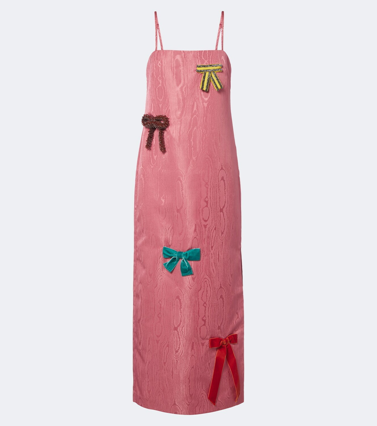 Alémais Valentina bow-detail moiré midi dress