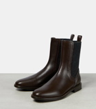 Brunello Cucinelli Embellished leather Chelsea boots