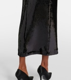 David Koma Sequined bustier dress