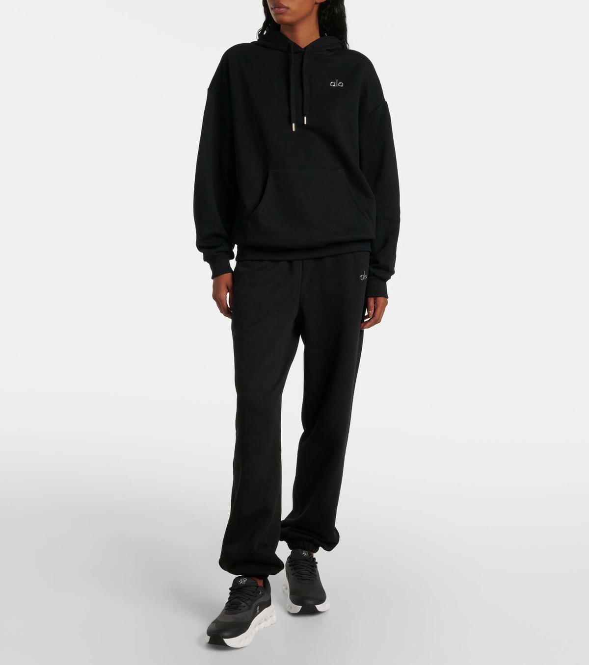 Alo Yoga Accolade cotton-blend hoodie Alo Yoga