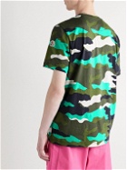 Moncler - Camouflage-Print Cotton-Jersey T-Shirt - Blue