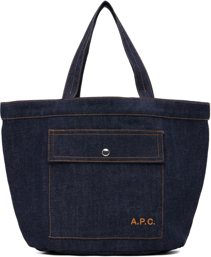 Photo: A.P.C. Navy Jade Tote