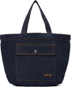 A.P.C. Navy Jade Tote