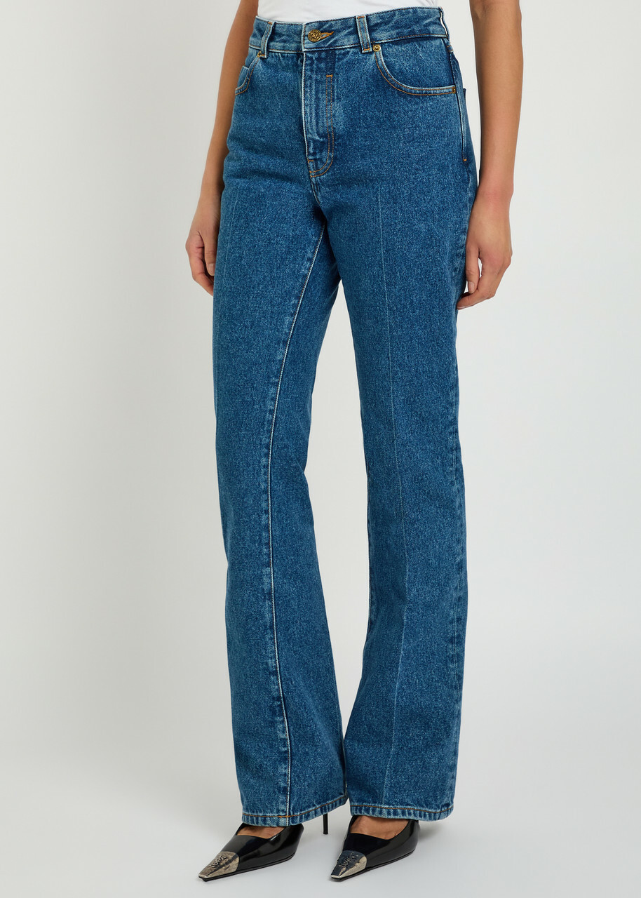 Balmain Slim Straight-leg Jeans Dark Blue