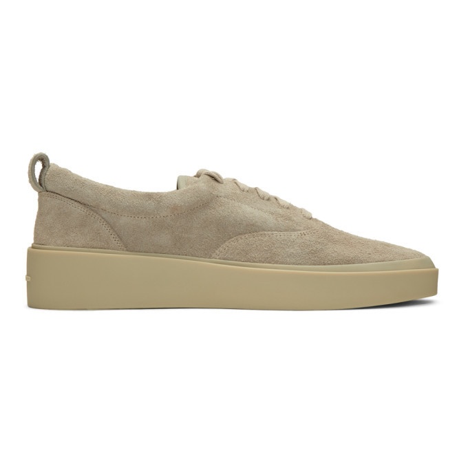 Photo: Fear of God Grey Suede Lace-Up Sneakers
