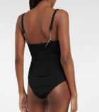 Area - Embellished jersey bodysuit