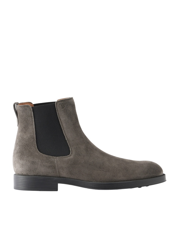 Photo: Tod's - Suede Chelsea Boots - Brown