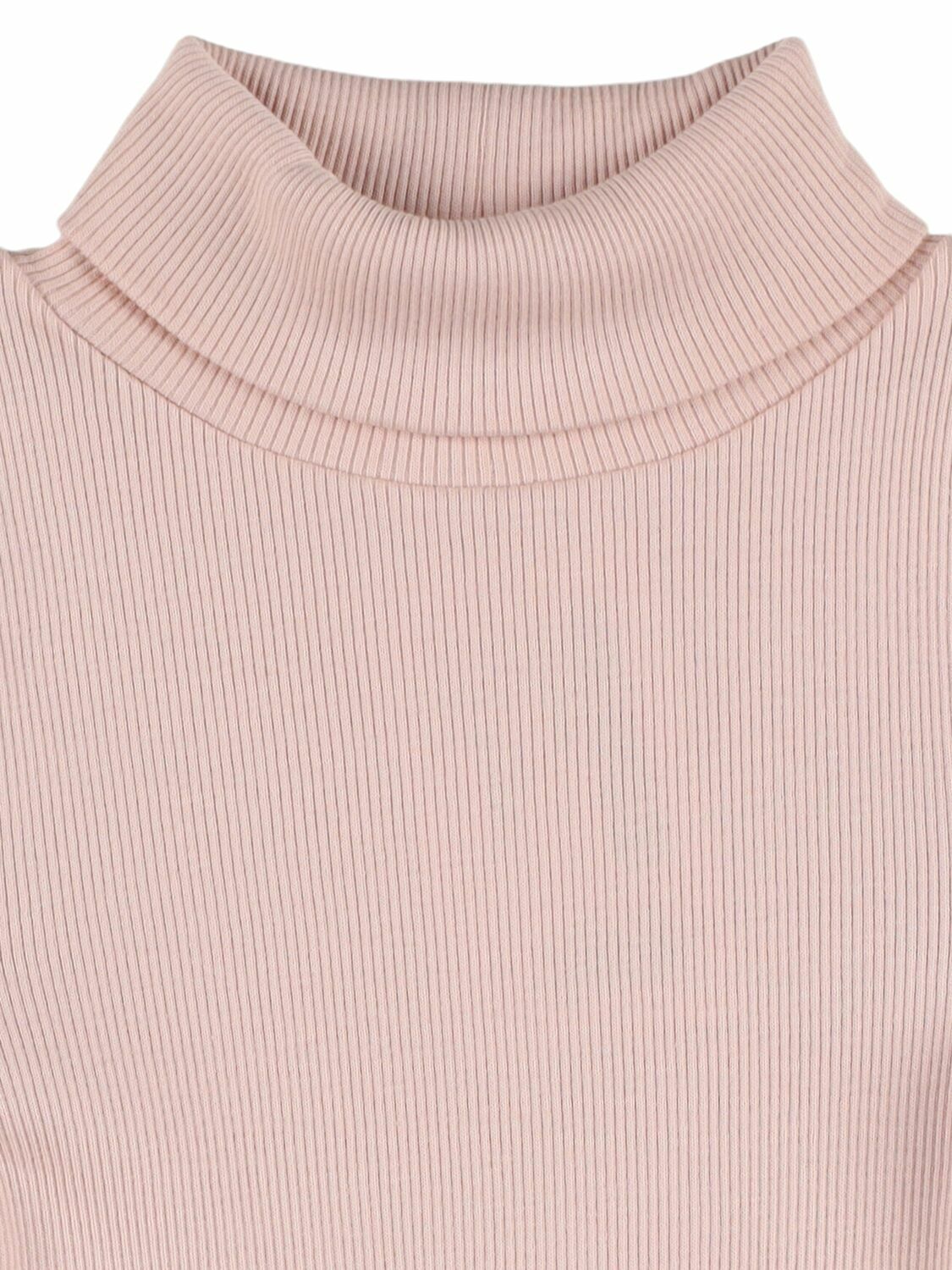 BONPOINT Cotton Jersey Turtleneck