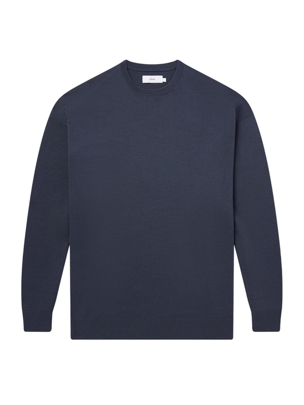 Photo: Graphpaper - Wool Sweater - Blue