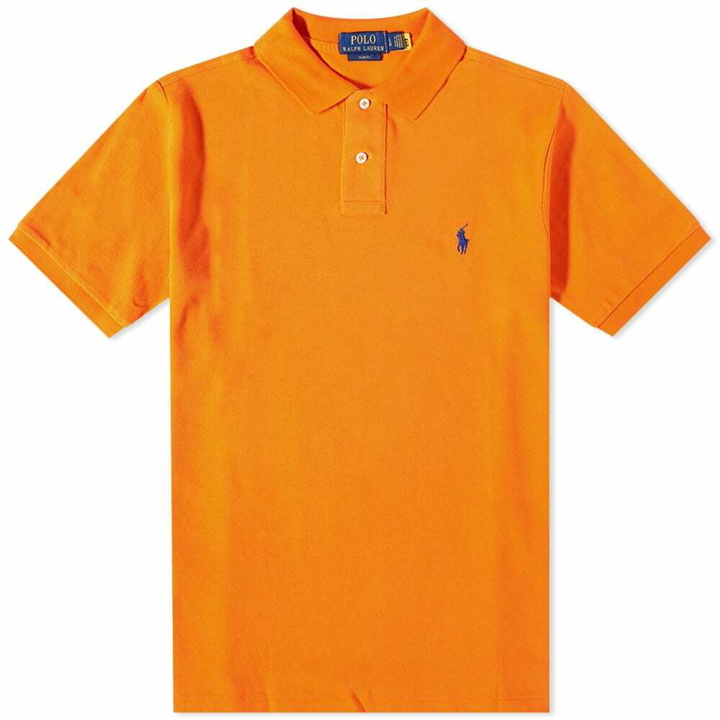 Photo: Polo Ralph Lauren Men's Slim Fit Polo Shirt in Sailing Orange