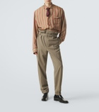 Saint Laurent Striped twill shirt