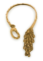 Chloe The Chloé Feather Peacock Necklace - Gold - One Size