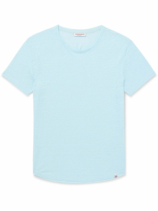 Photo: Orlebar Brown - OB-T Slim-Fit Linen-Jersey T-Shirt - Blue