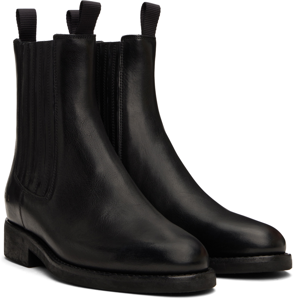 Golden Goose Black Leather Chelsea Boots