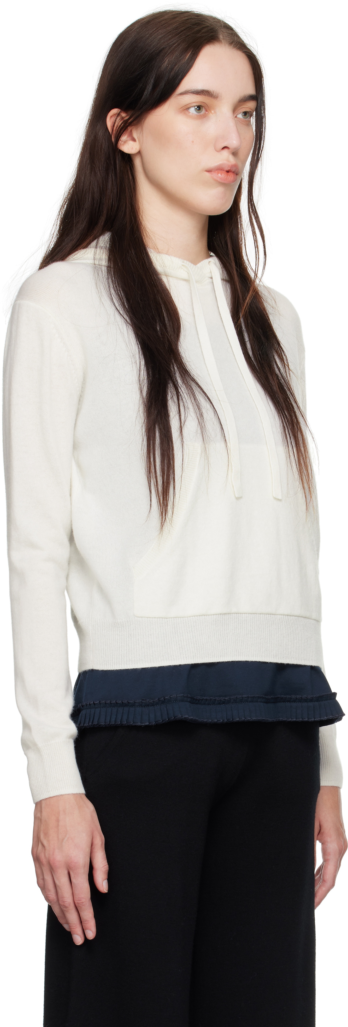 Max Mara Leisure Off-White Tenente Hoodie