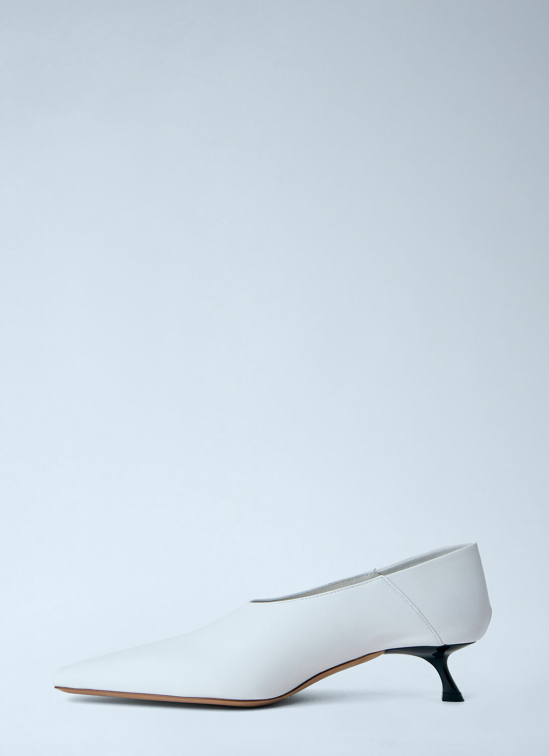 Sportmax Leather Kitten Heel Pumps