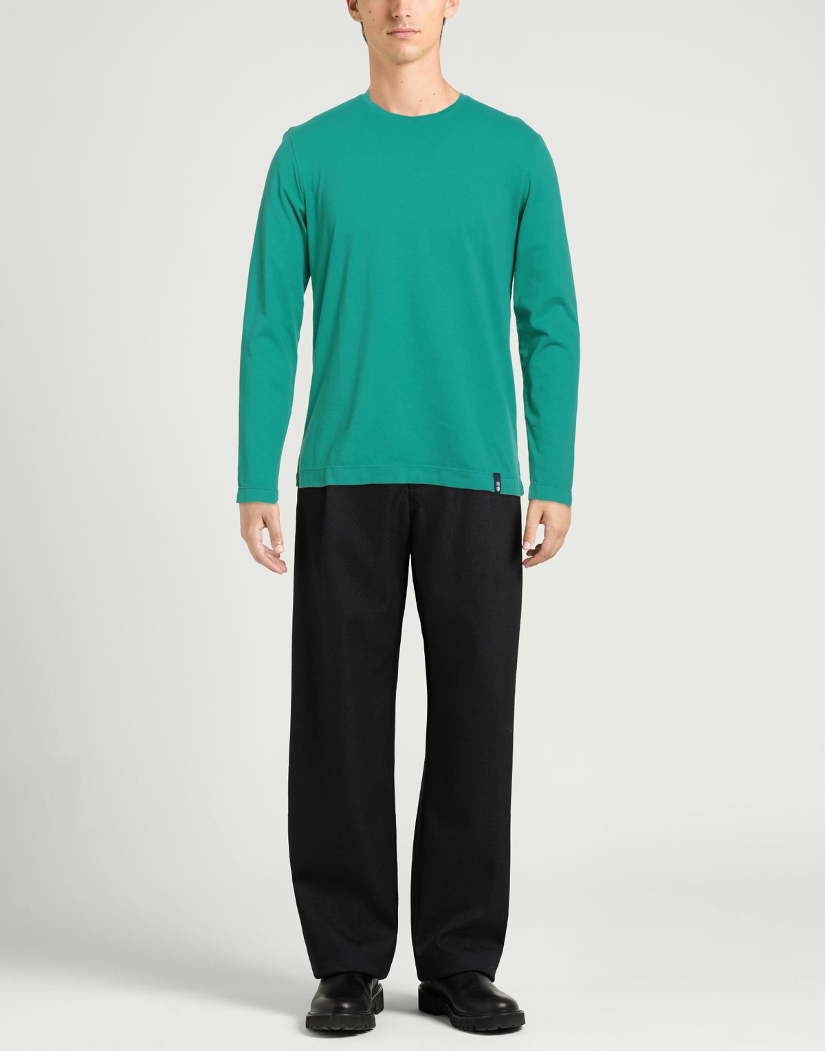 Drumohr Mens T-shirt Emerald in Green