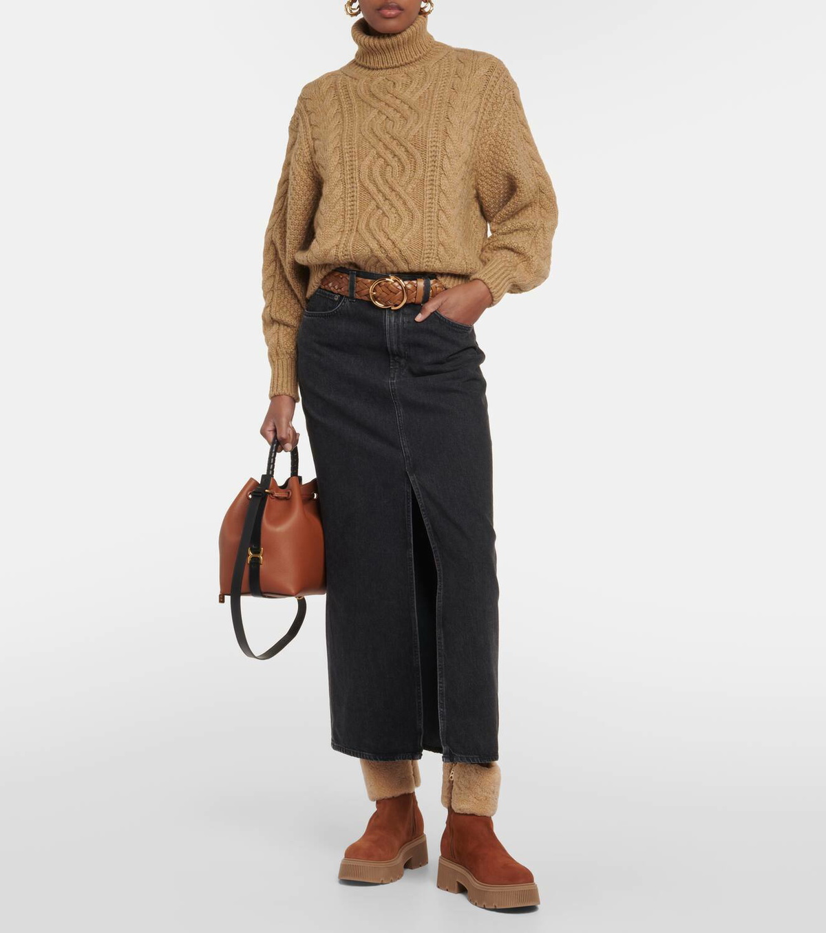 Turin shearling-trimmed suede ankle boots シアリングブーツ Bogner Turin shearling-trimmed suede ankle boots Bogner