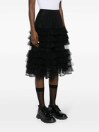 Molly Goddard Black Iris Tiered Tulle Skirt