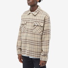 Represent Men's Intial Print Flannel Shirt in Hazel