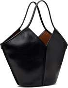 HEREU Black Calella Distressed Tote