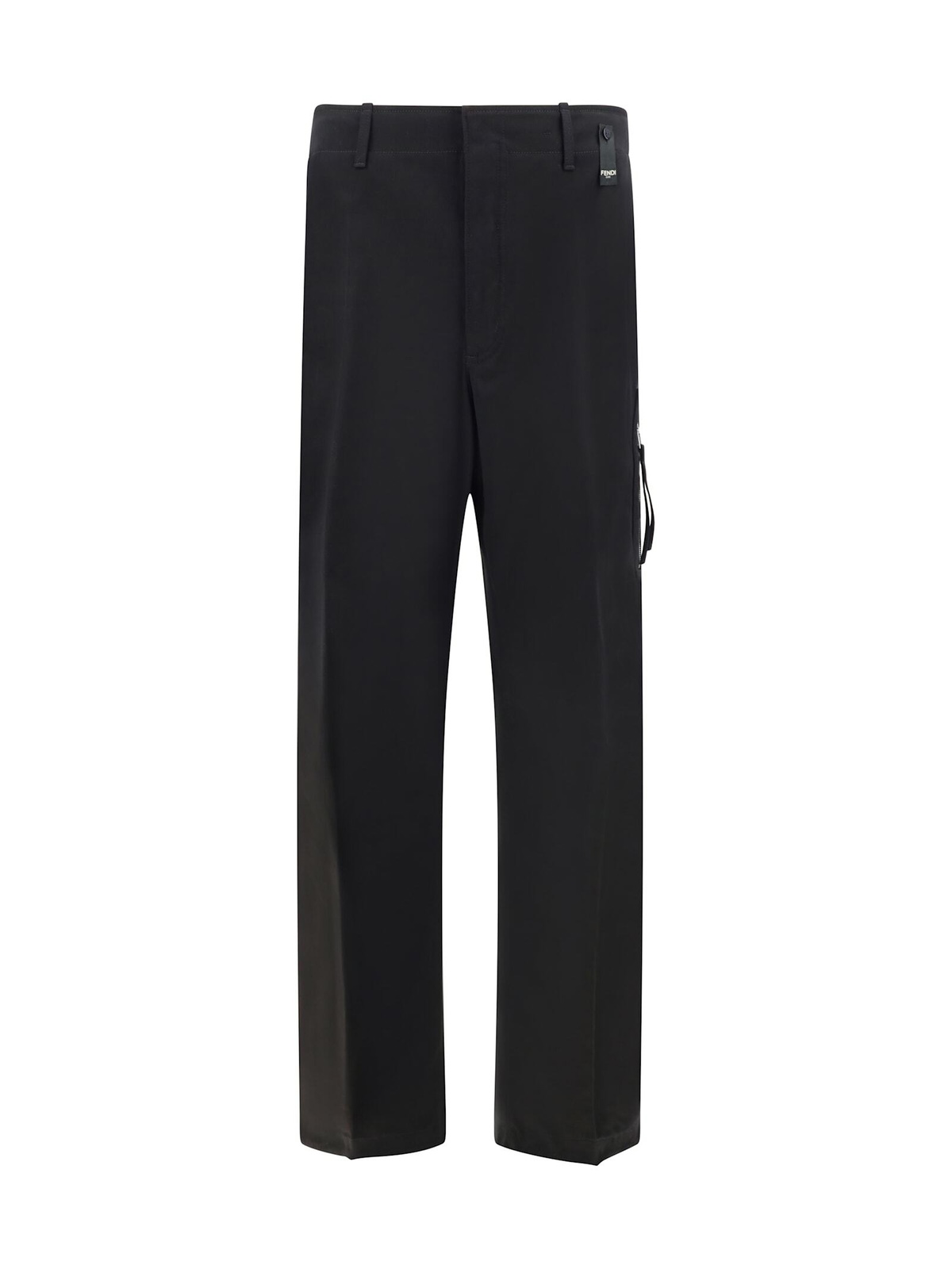 Fendi Boys Gabardine Stretch Trousers in Navy