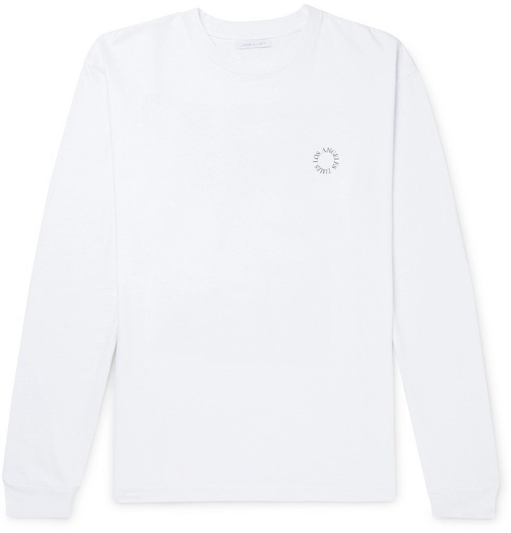 Photo: John Elliott - Printed Cotton-Jersey T-shirt - White