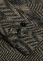 Paige Brunetti Herringbone Wool-blend Coat Brown