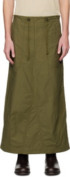 NEEDLES Khaki String Fatigue Skirt