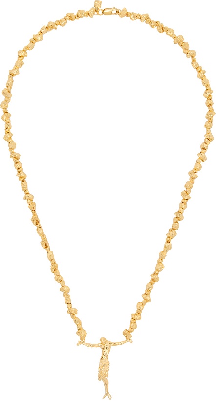 Photo: Veneda Carter SSENSE Exclusive Gold VC018 Necklace