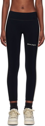 Palm Angels Black & Off-White Training Track Sport Leggings