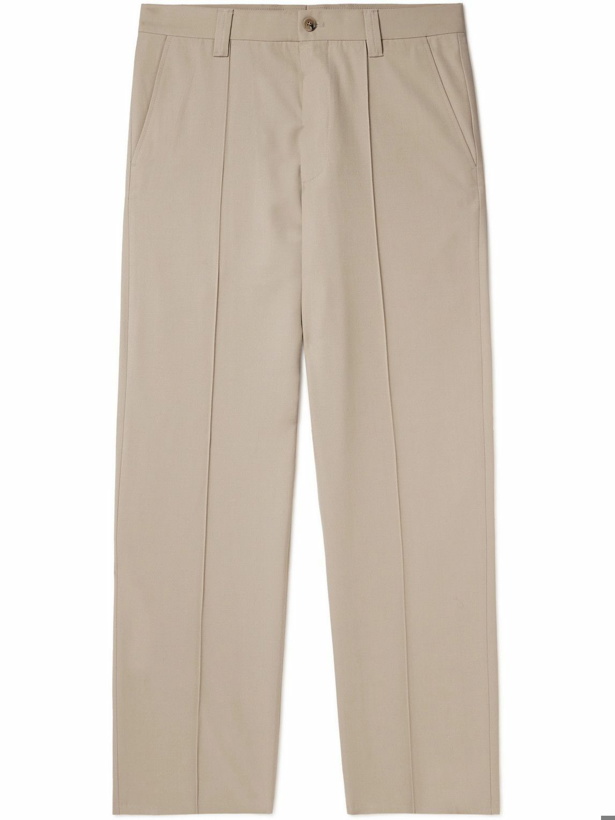Photo: NN07 - Throwing Fits Tauber 1728 Straight-Leg Pleated Twill Trousers - Neutrals