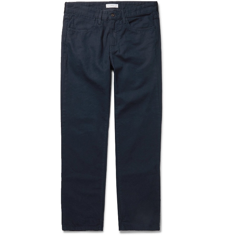 Photo: Save Khaki United - Standard Slim-Fit Cotton-Canvas Trousers - Blue